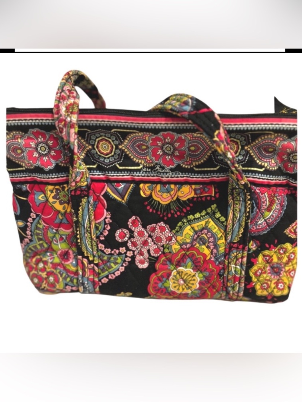 Vera Bradley Symphony in Hue Tote Bag with Zipper‎